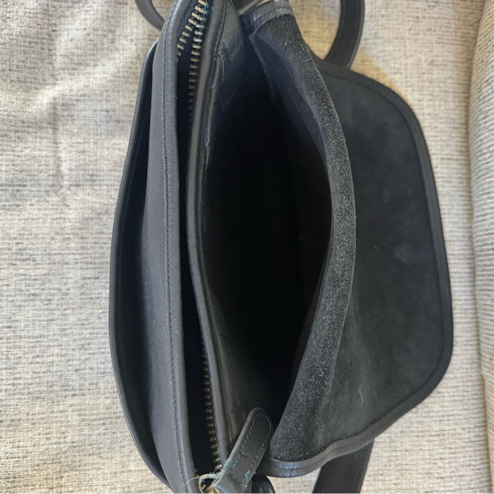 Black Leather Crossbody Bag - Picture 6 of 8